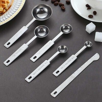 8/10Pcs Stainless Steel Measuring Cups and Spoons Set