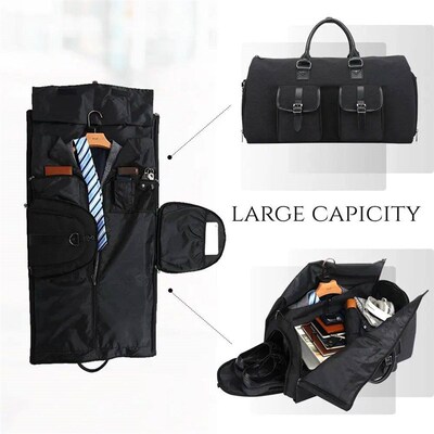 Carry on Garment Bag Suit Travel Bags for Men 2-in-1 Suit Ba