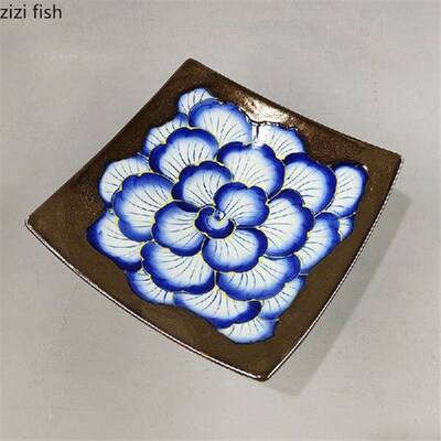 High Footed Ceramic Plate Tea Plate Dessert Plates Dim Sum