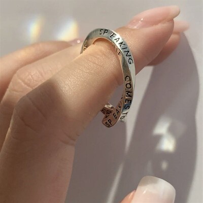 Spring Opening Lucky Mobius Ring Ring Womens Fashion Person