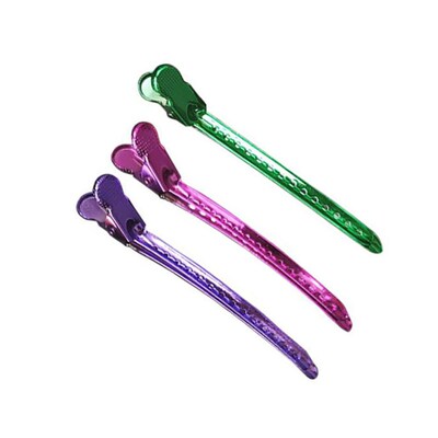 12pcs Alligator Hair Clips Hairdressing Clamps Claws Barber
