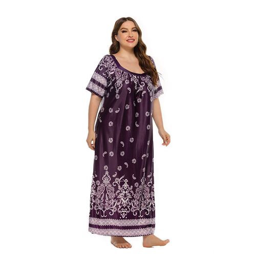 Retro Chubby Girl Loose Terrace Dress Leisure Vacation Short