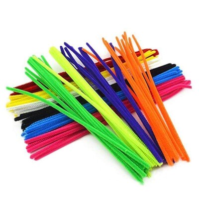 100pcs chenille stems diy materials pipe cleaner children ed