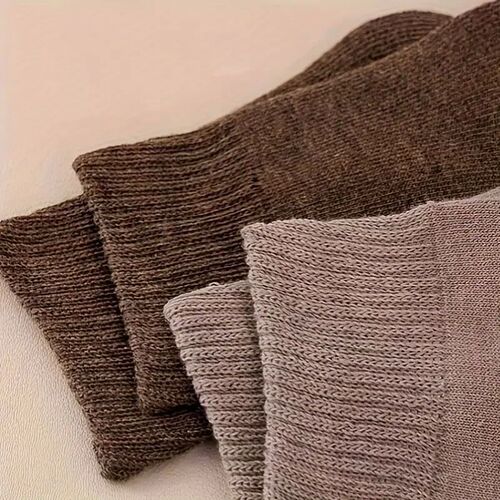 5 Pairs Thickened And Warm Woolen Socks For Men, Mid-tube So