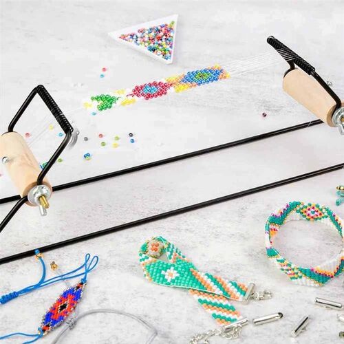 Weaving Beading Loom Easy-to-Use DIY Tool with Elastic Band