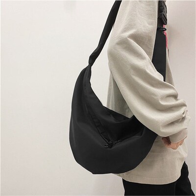 Nylon Crossbody Bag Womens New Fashionable Dumpling Bag Lig