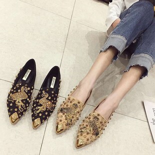 Pointed Shoes Womens tendy Shoes All-match Spring and Autum