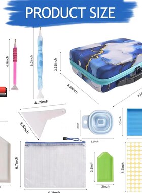 Diamond Painting Tool Box or Bag Storage Accessories Contain