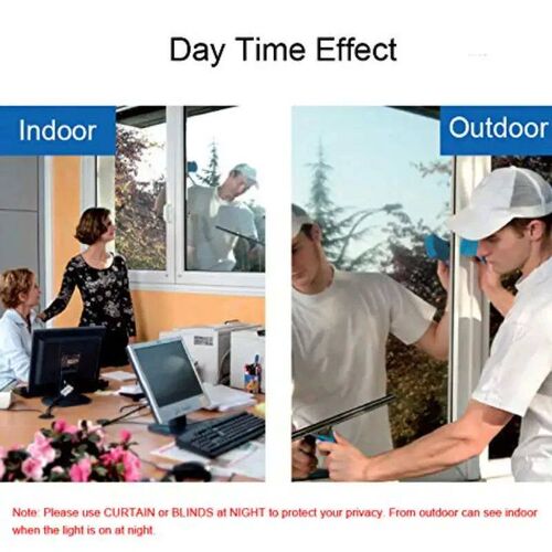 One Way Mirror Window Privacy Film Daytime Anti UV Sun Block