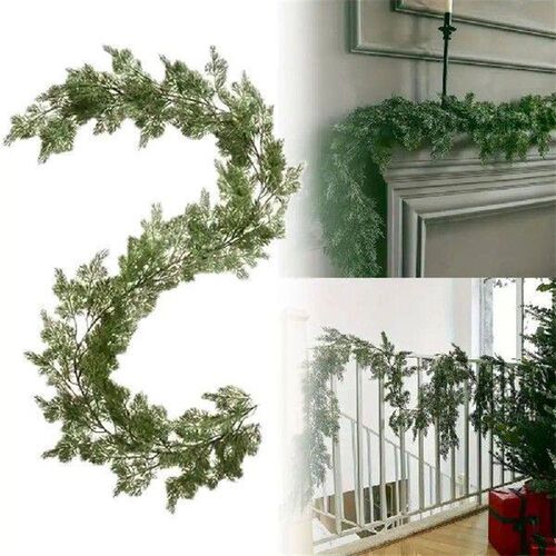 180cm/190cm Artificial Pine Wreath Green Staircase Ornament