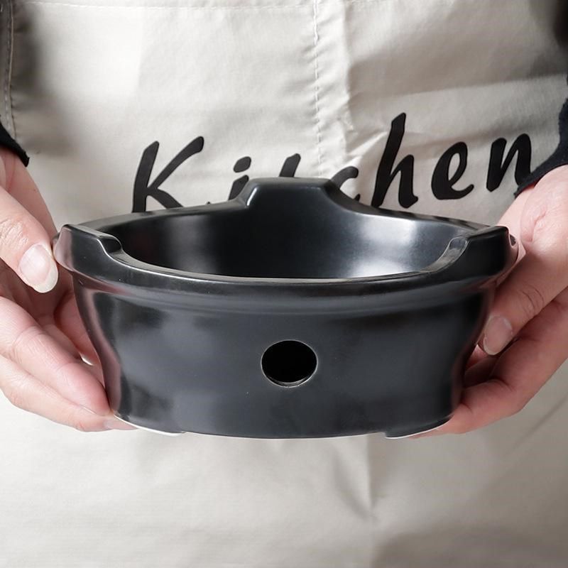 酒精炉底座陶瓷莹玉干烧锅陶瓷酒精炉干锅菜小火锅砂锅保温加热浅