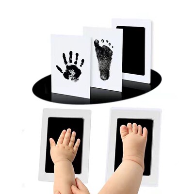 Newborn Baby Hand And Footprint Kit DIY Ink Pads Photo Frame