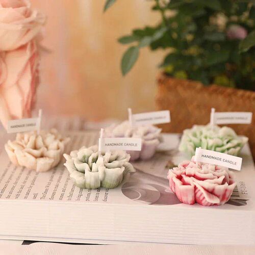 Carnation Flower-shaped Handmade Scented Candle Home Aromath