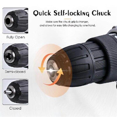 in 1 Electric Cordless Impact Drill 18V Electric