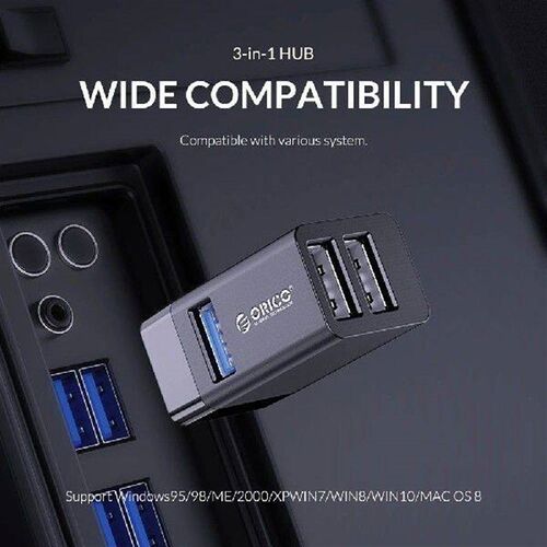 USB 3.0 Mini Hub USB 2.0 HUB Adapter Extender Free Drive
