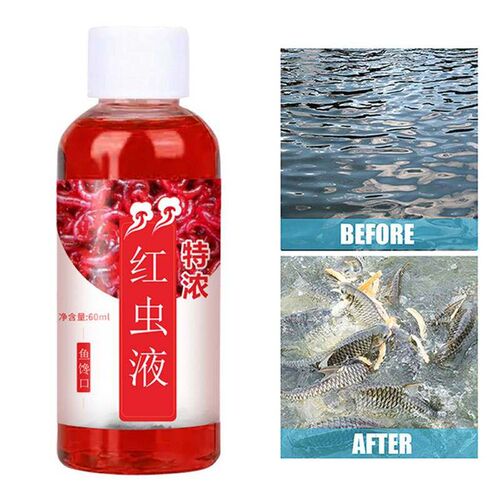 60ML Liquid Blood Worm Scent Fish Attractant Concentrated Re