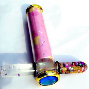 七色光流沙型液态双色螺旋万花筒万华镜多棱镜液体礼品益智儿童玩