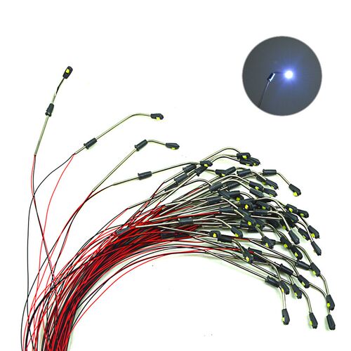 50pcs 1:75-1:500 Scale ama Architectural Metal Lamp Model 3V