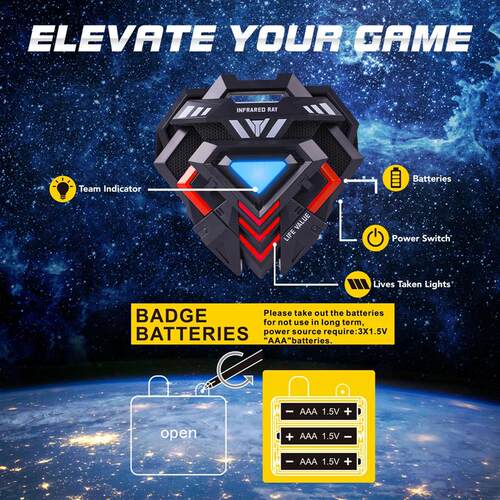 Laser Tag Guns Set 2x Infrared Mini Laser Tag Blaster for Ki