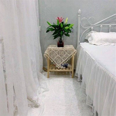Pastoral Style Lace Sheer Curtains For Living Room Bedroom