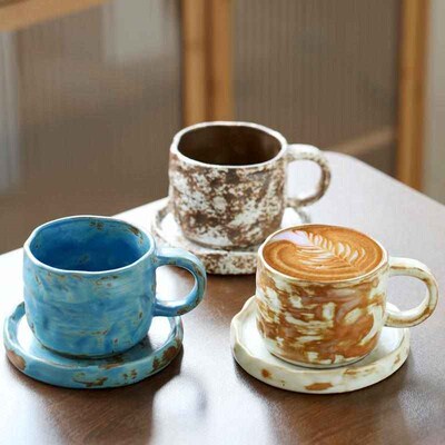 Vintage coffee cup and plate set 复古咖啡杯杯碟套装