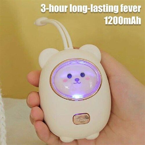 1200mAh Cute Bear Portable Warmer For Womens Hands Babys