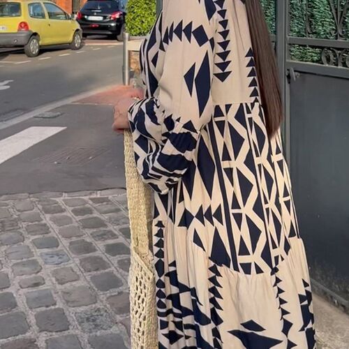 Elegant Summer Maxi Dress Women  Casual Setwear  Vintage