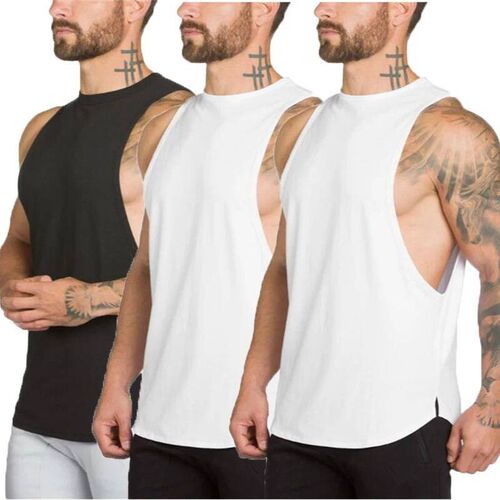 3 Pack Fitness Clothing Blank Bodybuilding Sleeveless Shirt