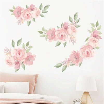 pink rose girl bedroom xuan wall beautification decorative