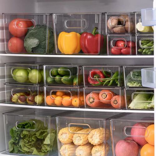 Refrigerator Organizer Bin Stackable Food Fridge Storage Box