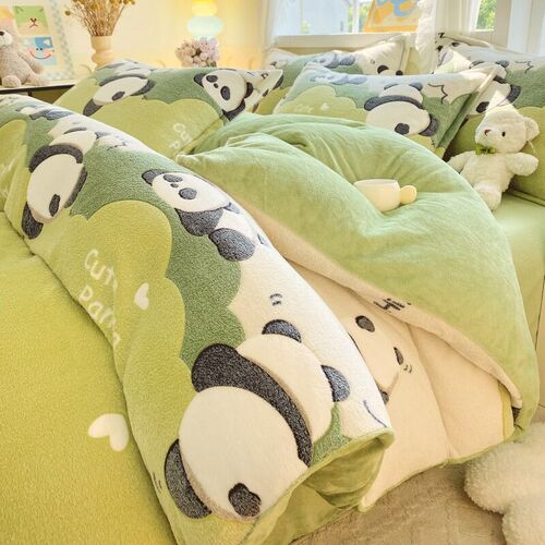 Thickened Quilt Ver Single-piece Double Ral Fleece Quilt Ver