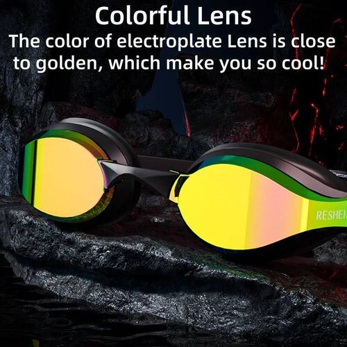 Unisex Professional Swimming Goggles for Racing, HD Lens and
