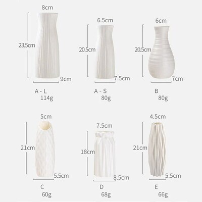 Home Simple Plastic Vase Nordic Small Fresh Flower Pot Stora