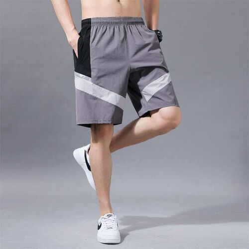 Ice Silk Shorts Mens Summer Fitness Loose Outoor Beach Pant