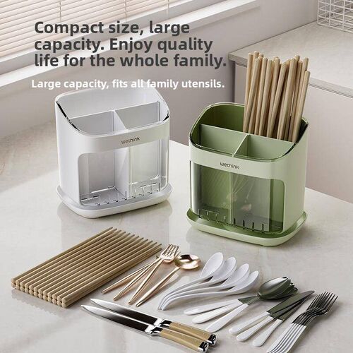 Spoon Fork Chopstick Storage Holder Box Kitchen Drain Rack