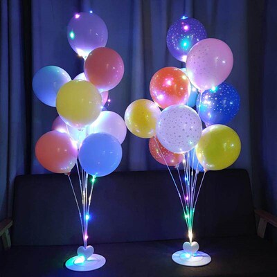 发光气球Birthday balloon party theme decoration romantic