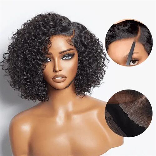 Wig African Womens Fashion Chemical Fiber Headband Brown Si