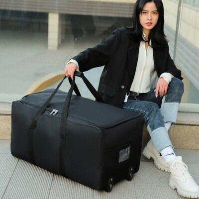 Unisex Universal Wheel Travel Bag Large Capacity Duffle Dura