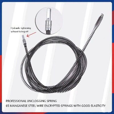 1/2/3/4/5/8/10 Meter Pipe Dredger Anti-Rust Pipe Unclogger