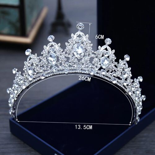Wedding Crown Tiaras Rhinestone Diadem Girls Birthday Noiva