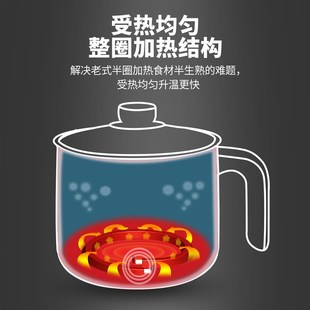 小浣熊宿舍学生小电锅带蒸笼蒸锅家用电煮锅1人2迷你不粘锅多功能