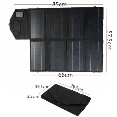 Portable Folding 50W 12V SB Port Solar Panels Board Foldable
