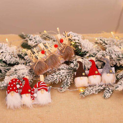 Qihao Christmas decorations cartoon wooden forest man old ma