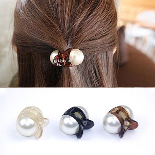 Mini Pearl Hair Clips Claw Cute Hair Clips Acrylic Colored H