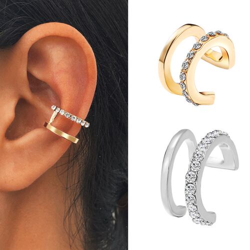 Leaf eaer bone clip without ear hole ear clip C-type Earring