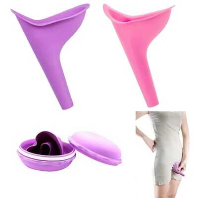Women Urinal Outdoor Travel Camping Urinal Funnel Portable F