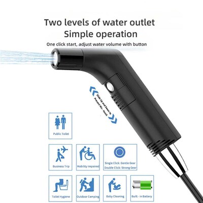 2 kinds of spray mode electric portable bidet, rechargeable