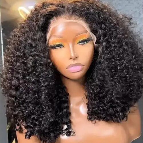 Pixie Curly Raw Human Hair Super Double Drawn Glueless Wig