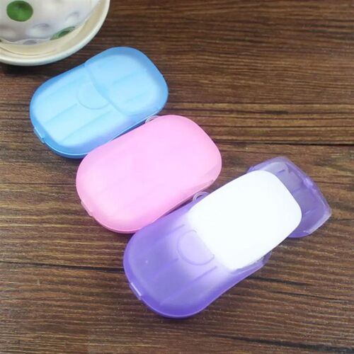 20/60/100Pcs Travel Soap Paper Disposable Boxe Mini Sheet So