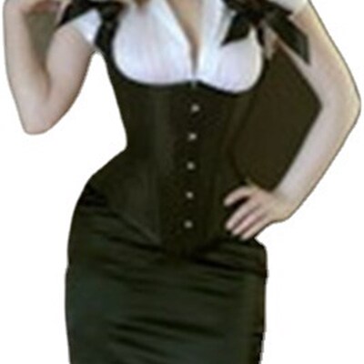 Corset  satin fabric waist and back corset
